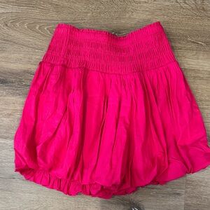 Anthropologie Hot Pink Shorts (Faux Mini Skirt) XS